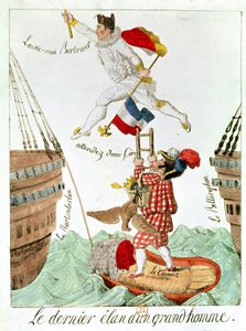 偉人の最後の飛躍、1815 作： French School